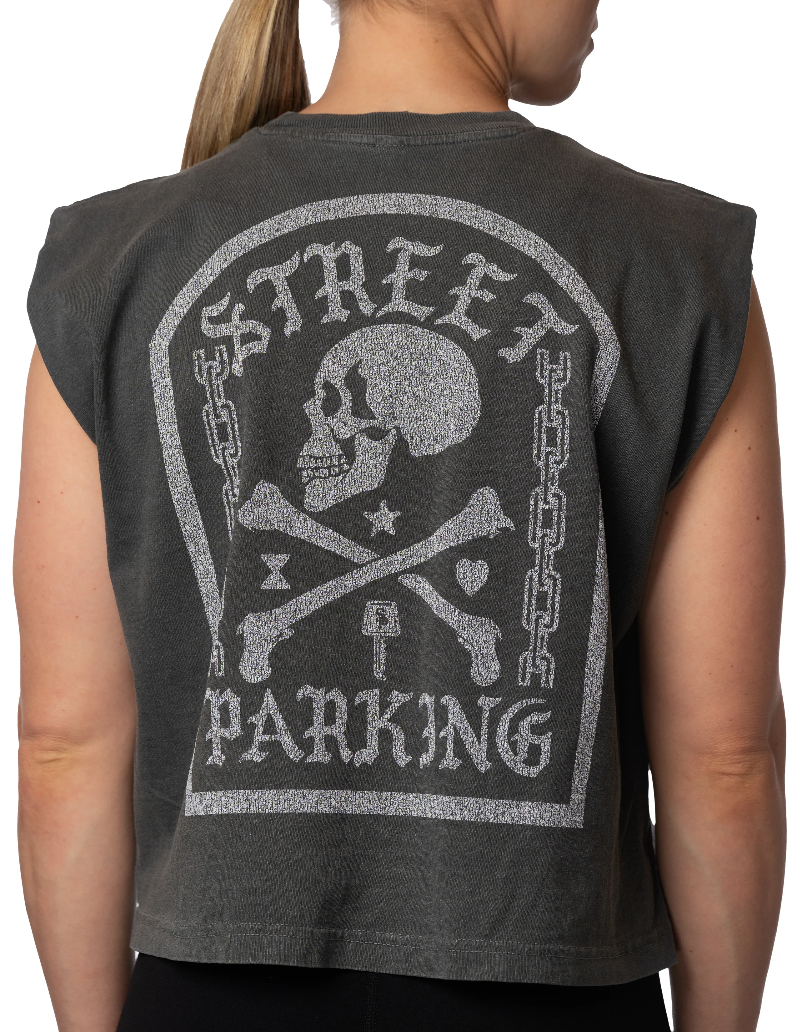 Punk Pirate Vegas Womens Muscle Tee - Image 3